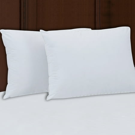 Mainstays 200TC Cotton Firm Support Pillow Set of 2 in Multiple (Best Organic Cotton Pillows)