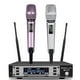 thumbnail image 1 of Sistema de Micrófono Inalámbrico UHF SOMLIMI Blanco Rosa Profesional para Escenario y Karaoke, 1 of 5