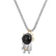 thumbnail image 2 of Astronaut Pendant Necklace Necklace Chain Costume Accessories for Couples Boys Hugo Collar colgante, 2 of 10