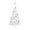 White and gray, variant on vidaXL Artificial Half Pre-lit Christmas Tree with Ball Set Party Decoration