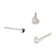 thumbnail image 5 of Pendientes de amor con incrustaciones de diamantes, bonitos pendientes de moda para mujer, pequeños y exquisitos mini pendientes, diseño de corazón de moda, 5 of 5