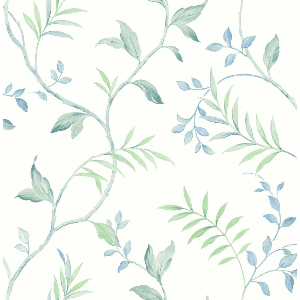 NextWall Watercolor Leaf Trail Peel and Stick Wallpaper - Walmart.com