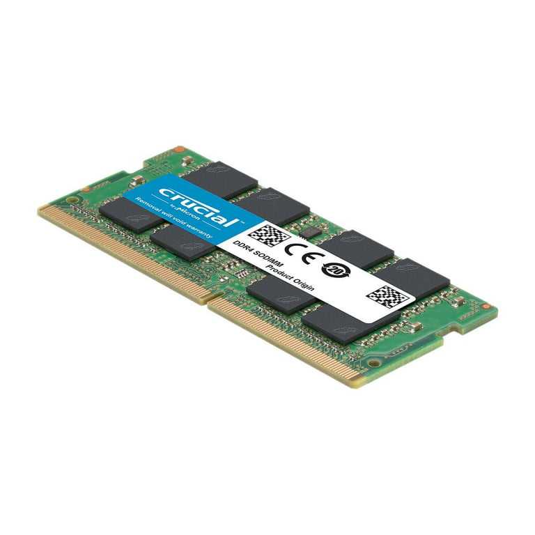 Crucial 32GB (2PK 16GB) 3200MHz speed PC4-25600 DDR4 SODIMM Laptop Memory  Kit Green CT2K16G4SFRA32A - Best Buy