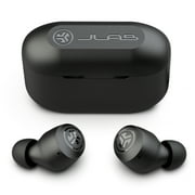 JLab Go Pop+ True Wireless Earbuds, Black, Bluetooth, IPX4, Be Aware Mode, Customize Sound, Controls