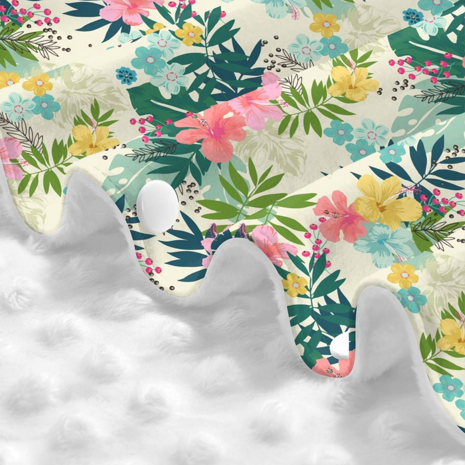 Naloa Tropical Flowers Baby Car Seat Cover, Breathable Baby Carrier Cover, Multiuse Baby Carrier Cover & Nursing Breastfeeding Cover