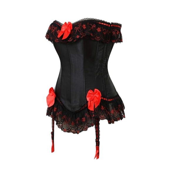 Fashion Women's Rockabilly Party Bustiers Corset Black XXS