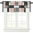 thumbnail image 2 of Geometric Figures Blush Pink Abstract Curtain Home Decoration Living Room Short Curtains Window Treatments For Kitchen Bedroom, 2 of 6