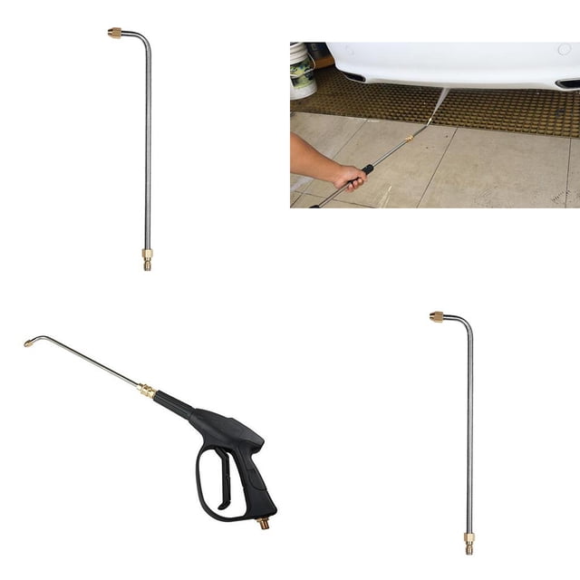 2 uds., Ángulo de , extensión de lanza, poste de metal, 1/4 pulgadas, boquilla de de liberación rápida, ángulo de 25 degree Cola Vara de rociador de agua Lanza Varilla de rociado