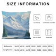 thumbnail image 5 of Orinice Mountain Lake Trees Decorative Cushion Throw Pillow Cover for Home Couch Living Room Bedroom - 1PC 12x12in, 5 of 5