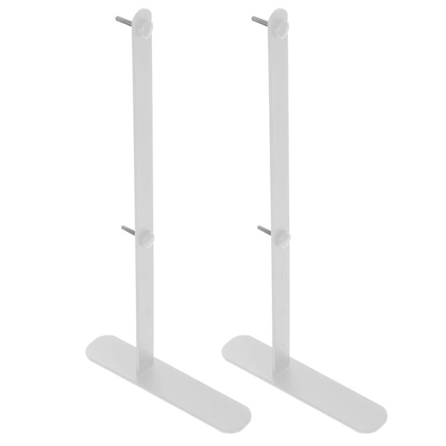 DEEPCRAFF 2Pcs White Pegboard Panel Display Stand for Office Desk with Strong Bracket and Quick Assembly