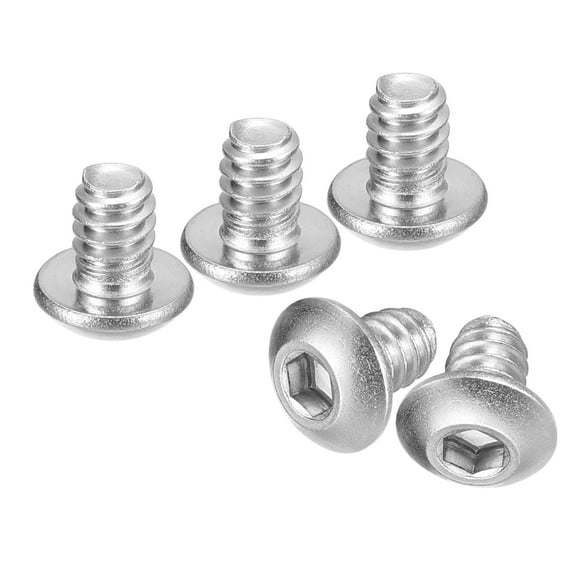 #10-24x1/4" Button Head Socket Cap Screws, 50 Pack 304 Stainless Steel Screws