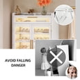 thumbnail image 5 of Dextrus 5-Tier LED Shoe Cabinet with Acrylic Doors & Drawer, Freestanding Shoe Storage, White, 5 of 14