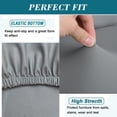 thumbnail image 4 of Bench Covers for Dining Room,Waterproof PU Dining Bench Cover Removable Bench Covers Stretch Washable Bench Seat Covers for Dining Room Bench Slipcover, 4 of 10