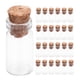 thumbnail image 1 of WORGEOUS Mini botellas de vidrio de 50 piezas con tapones de corcho de diy transparente frascos para bodas de mensajes, 1 of 8