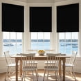 thumbnail image 3 of ZimJAHO Cordless Blackout Roller Shades for Windows, 100% Light Blocking Window Blinds, No Drill & Easy Install, for Bedroom, Living Room, Kitchen, Home and Office - Black, 27"W x 72"H, 3 of 7