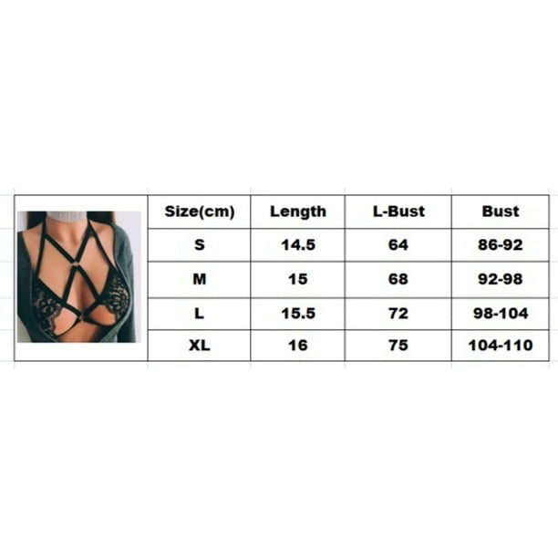 Womens Sexy Lingerie Hollow Cage Harness Bra Tops Push Up Bralette Bustier  Bra