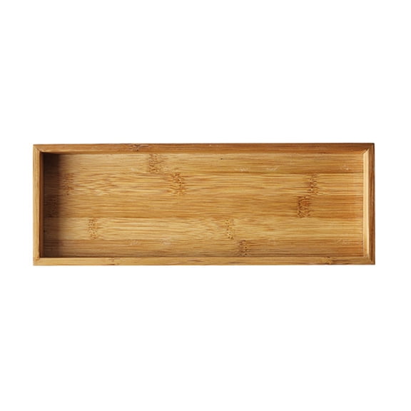 Non-Slip Bamboo Tray for Bathroom, Premium Bamboo Bathroom Accessories, Bathroom Trays