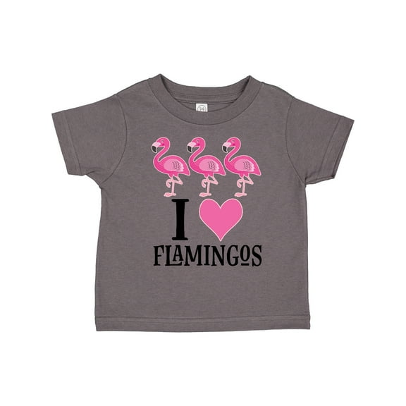 Inktastic I Love Flamingos Pink Bird Girls Toddler T-Shirt
