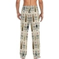thumbnail image 4 of FREEAMG French Bulldog Pattern Pajama Pants for Men, Men's Separate Bottoms, Pure Cotton Comfortable Lounge Pants?451?, 4 of 7