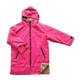 thumbnail image 2 of Parka poncho chaqueta abrigo shamjiam Cambio de chaqueta de bata rosa rojo gris, 2 of 9