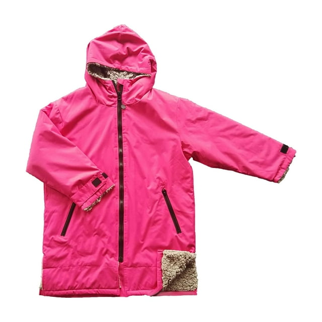 Chaqueta Cambio Sunnimix Poncho Impermeable con capucha Anorak Rompevientos rosa rojo gris