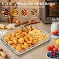 thumbnail image 4 of Walchoice Air Fryer Basket for Oven, 16” x 12” Stainless Steel Air Fryer Pan and Tray, Nonstick Crisper Tray for Frying Baking Roasting Cooling, Dishwasher Safe, 4 of 8