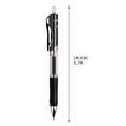 thumbnail image 4 of Retractable Ink Gel Pens Quick Dry 3mm Large Capicity Fine Point Rolling Ball Gel Pens Black, 4 of 9