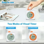 Digital Timer, AMIR Visual Timer 60 Minute Countdown Time Management Tool with Timer Hour Alarm Clock Timer for Kid Adults Home Kitchen School Office