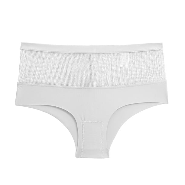 Bragas de cintura media para mujer, bragas sin costuras para mujer, bragas sexis de malla caladas, ropa interior transparente para chicas, lencería íntima transpirable Tan Jianjun unisex