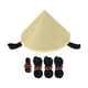 thumbnail image 3 of Tienda de lona con tapa triangular impermeable, versátil y ajustable Caqui, 3 of 9