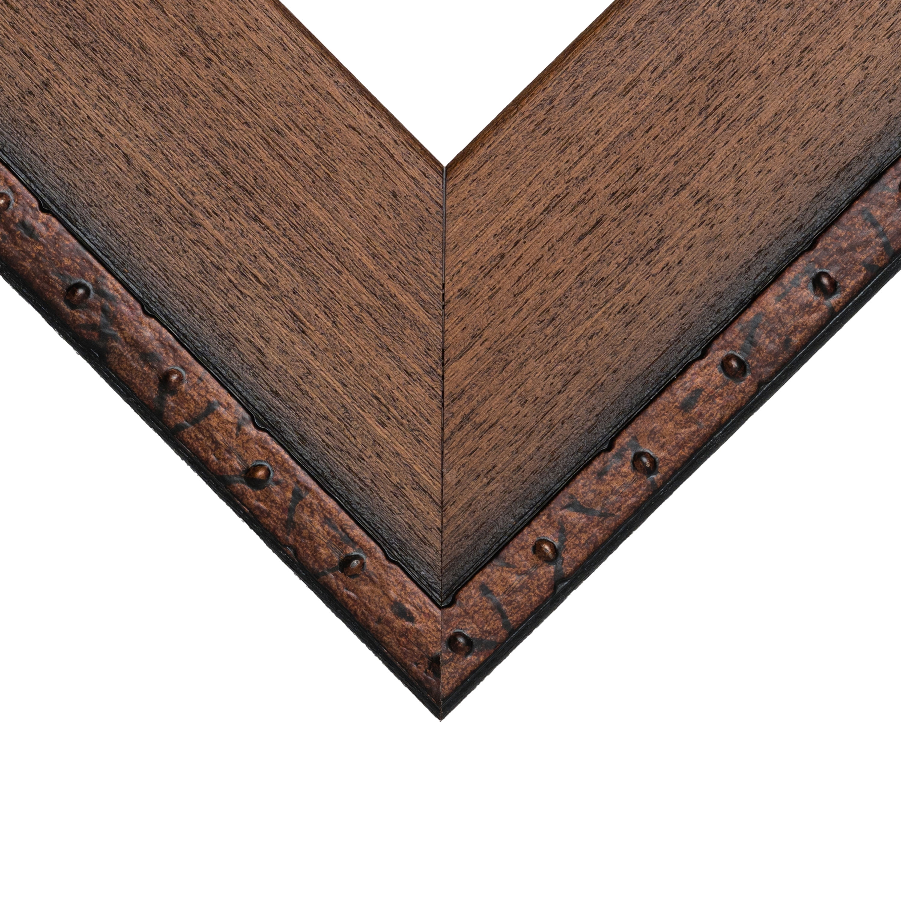 Craig Frames Constitution Nautical, 18x24 Picture Frame Matted for a 12x18 Photo, Walnut Brown