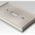 thumbnail image 2 of Amerelle 77TBN Moderne Wallplate 1 Toggle Cast Metal Brushed Nickel 1-Pack, 2 of 3