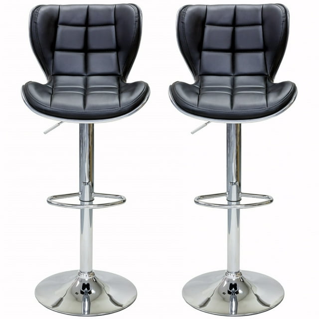ViscoLogic Série DUKE Tabouret de Bar Pivotant Réglable en Hauteur 24 à 33 Pouces (Ensemble de 2 Tabourets)