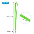 thumbnail image 2 of Uxcell 17" x 0.6" Neck Lanyards with Swivel Hook Clip for ID Badge Keys Fluorescent Green 50 Pack, 2 of 5
