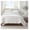 White, variant on Serta Simply Clean Duvet Cover QUEEN - Soft Microfiber - Wrinkle Resistant - Machine Washable - Hotel Quality - Solid Color - Bedroom Decor
