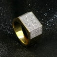 thumbnail image 4 of Bling Punky Rapper Fashion Luxury Rings for Men Shiny Big Iced out Hip Hop Cubic Zirconia Men Rings, 4 of 5