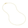 thumbnail image 2 of 14K Yellow Gold Women's 20" 0.85mm Diamond Cut Round Wheat Chain Necklace, 2 of 4