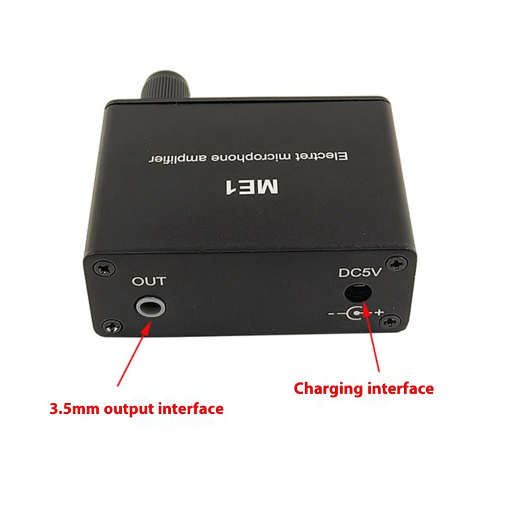 WINDLAND ME1 Electret Microphone Amplifier Adjustable 5-12V Power Supply for Electret Mic