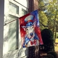 thumbnail image 7 of Bull Terrier Patriotic American House Flag 28 in x 40 in, 7 of 7