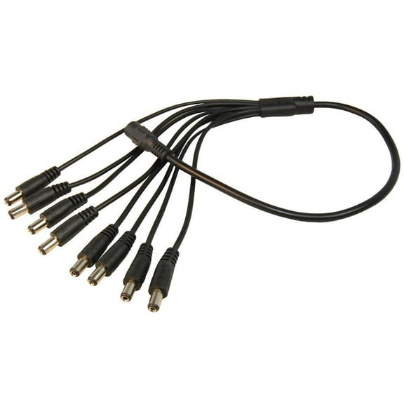 HQRP DC Female to 8 Male Power Splitter Cable for ZMODO PS-115 Power Supply Replacement