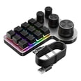 thumbnail image 1 of Custom Macro Keyboard 12 Keys 4 Knobs Mini USB Mechanical Keyboard Programming Macro Gaming Keypad B, 1 of 5