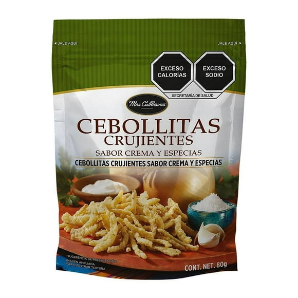 Cebollitas crujientes Mrs. Cubbison's sabor crema y especias 80 g