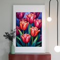 thumbnail image 2 of Diamond Art Kits for Adults - 5d Tulip Blossom Stained Glass Art Diamond Painting for Adults, Diamond Art for Adults Beginners, Diamond Painting Kits for Adults for Home Wall Decor, 2 of 7