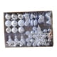 thumbnail image 3 of Juego de 47 adornos para árbol de Navidad, accesorios decorativos para árbol de Navidad. Plateado, 3 of 9