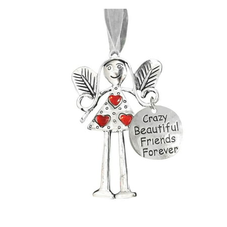 

BNisBM Metal Angel Decorative Pendant Near Or Far From You Will Always Be In My Heart. Angel Ornament. Angel Gift For Friends. Car Rear View Pendant. Breakthrough