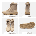 thumbnail image 2 of Unisex Tactical Combat Boots for Training, Outdoor Camping, Hiking - Durable, Wear - Resistant Rubber Sole, Available in Sand and Black Colors, 2 of 18