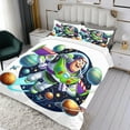 thumbnail image 3 of Buzz Lightyear 2 Themed Bed Sheet Set Three Piece Set 53x79 Inches Comfortable And Skin Friendly Unique Design Creating A Star Studded Night, 3 of 6