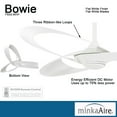 thumbnail image 6 of 3 Blade Ceiling Fan-52 Inches Wide-Flat White Finish Minka Aire Fans F933-Whf, 6 of 10