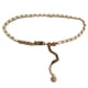 thumbnail image 1 of Cinturones de cadena Cinturón de cuero para mujer Cinturón de cadena de metal para vestido de niña, 1 of 6
