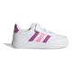 thumbnail image 1 of Tenis Blanco Niña adidas Breaknet 2.0 Rosa Ligero Cómodo Sneakers Original Agujetas Ajustable blanco 19.5, 1 of 10